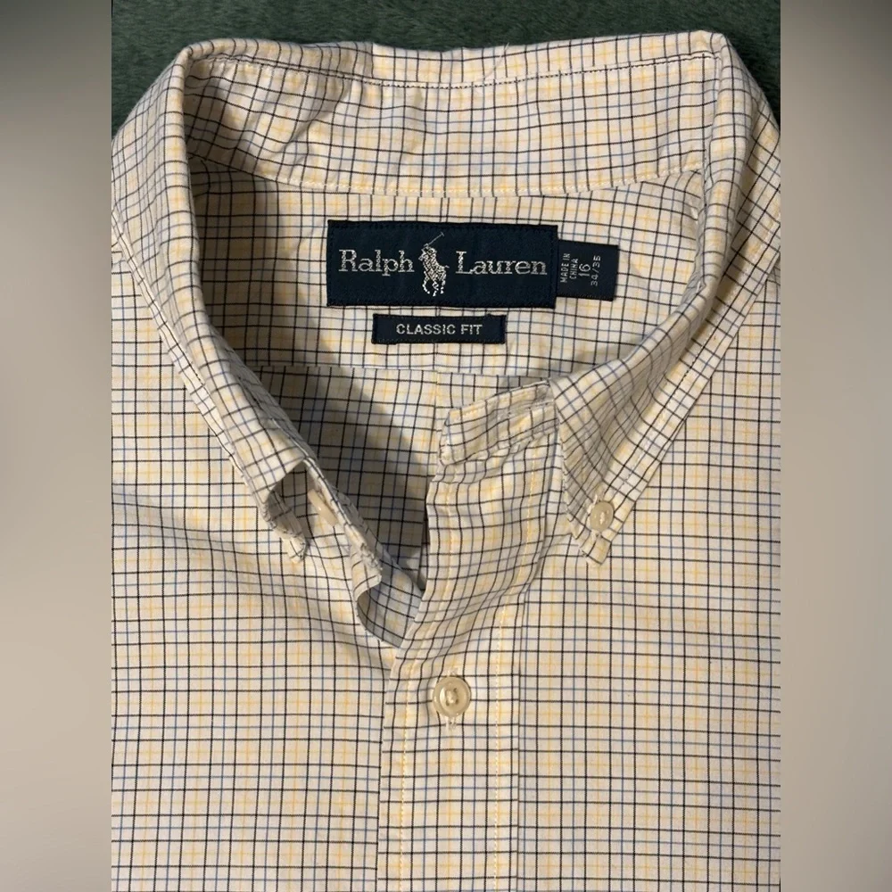 Polo Ralph Lauren L/S,Cotton, Button Down Shirt, Size: 16 <33/34> (4408) - Picture 8 of 9
